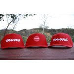 Traxxas 1186-RED Snap Hat Red Traxxas Circle Patch
