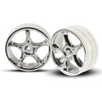 Traxxas 2473 Wheels Tracers Chrome 2.2" 2WD Front (2)