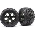 Traxxas 3669A Tires & Wheels Talon/All-Star Black Chrome 2.8" TSM (2)