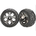 Traxxas 3777A Tires & Wheels Anaconda/All-Star 2.8" (Nitro Front) (2)
