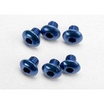 Traxxas 3940 Screws M4x4mm Button-head Hex Socket Alu Blue (6)