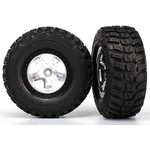 Traxxas 5880X Tires & Wheels Kumho/SCT Satin Chrome 4WD/2WD Rear (2)