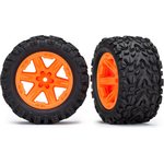 Traxxas 6773A Tires & Wheels Talon Extreme/RXT Orange 2.8" 4WD TSM (2)
