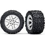 Traxxas 6773R Tires & Wheels Talon Extreme/RXT Satin Chrome 2.8" 4WD TSM