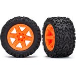 Traxxas 6774A Tires & Wheels Talon Extreme/RXT Orange 2.8" 2WD Rear TSM