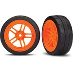 Traxxas 8373A Tires & Wheels Response 1,9" Touring Orange Front VXL (2)
