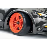Traxxas 8377A Tires & Wheels Drift 1.9" on Orange Split-spoke Rear (2)