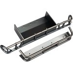 Traxxas 8536X Bumper Rear and Extension Satin Chrome