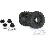 Pro-Line Interco TSL SX Super Swamper 2.8" All Terrain Tires Mounted for Stampede 2wd & 4wd Front and Rear, Mounted on Raid Black 6x30 Removable Hex Wheels 10110-10