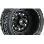 Pro-Line 1167-10 Street Fighter SC 2.2"/3.0" Street Tires Mounted
for Slash 2wd & Slash 4x4 Front or Rear, Mounted on Raid Black 6x30 Removable Hex Wheels