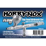 Hobbynox FLOW-TF Airbrush Top Feed 0.3/0.5/0.8mm 2/5/13cc 1.8m Hose