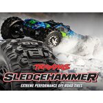 Traxxas Tires &amp; Wheels Sledgehammer Black 2.8 4WD (2) 6792