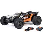 ARRMA RC 1/10 VORTEKS MEGA 550 2WD Stadium Truck RTR with Battery & Charger, Orange