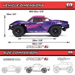 ARRMA RC 1/10 FURY 223S DSC 2WD RTR Brushless Short Course Truck