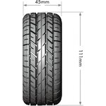 Louise Tires & Wheels SC-ROCKET (Removable Hex 4pcs) Soft (2) L-T3154SB