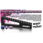 Hudy Chassis Droop Gauge 0 To -13 mm For 1/8 Off-Road & Truggy 107717