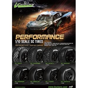 Louise Pre-glued SC-ROCK 4WD/2WD tire and wheel LT3229BTR (2pcs)