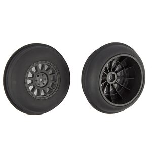 Team Associated Sand Ribbed Tires, with inserts, front