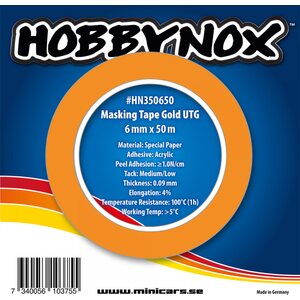Hobbynox Masking Tape Gold UTG 6mmx50m