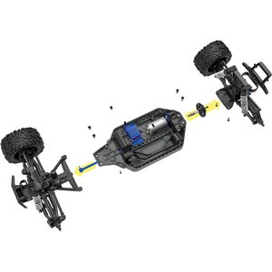 Traxxas Rustler 4X4 XL-5 1/10 Stadium Truck with Batt/Charger
