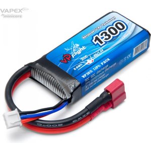 Vapex Li-Po Battery 2S 7.4V 1300mAh 30C T-Connector
