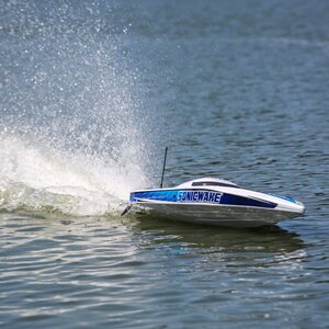 Proboat Sonicwake 36" Self-Righting Brushless Deep-V RTR, Black / White