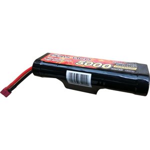 Gens ace 5000mAh 8.4V 7-Cell NiMH Hump Battery Pack with T plug