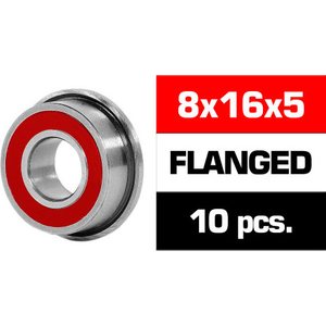 Ultimate Racing 8x16x5mm FLANGED "HS" RUBBER SEALED BEARING (1pcs) UR7841