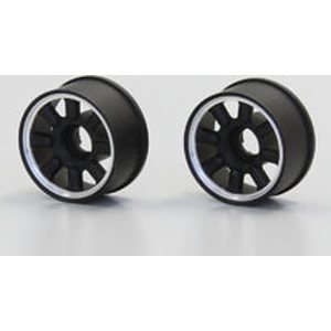 Kyosho Wheels Narrow 8 spokes Diam17mm 0 OFFSET Black (2) Mini-Z RWD K.R246-1736