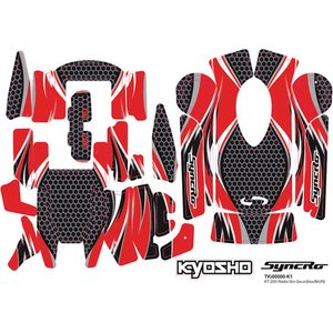 Kyosho Radio Skins Decal For Kt200/201 - Red K.36271R