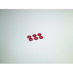 Kyosho ALUMINIUM COLLAR 3X7X1MM (6) - RED K.W0145R