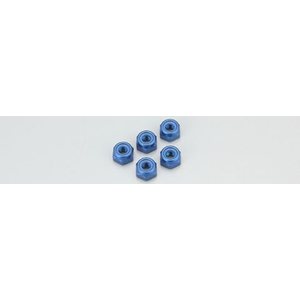 Kyosho ALU NYLON LOCK NUTS M3x3.3 - BLUE (5) K.1-N3033NA-B