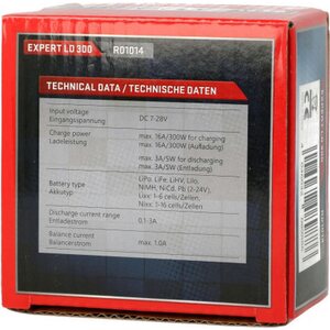Robitronic Expert LD 300 Charger LiPo 1-6s 16A 300W DC