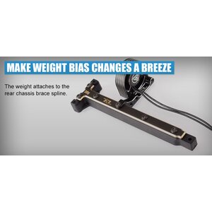Revolution Design B74 Brass Rear Chassis Brace Support (30G) Rdrp0490