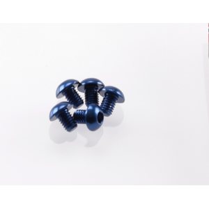 Hiro Seiko Alloy Hex Socket Button Head Screw M3x4 [Y-Blue] 48136
