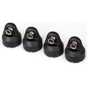 Traxxas 8361 Shock Caps with Hollow Balls Black (4)