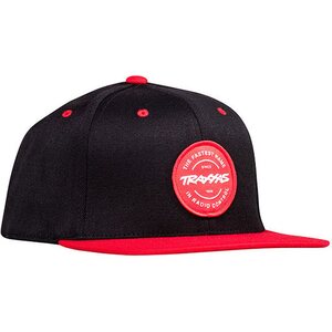 Traxxas 1186-BLR Snap Hat Black/Red Traxxas Circle Patch