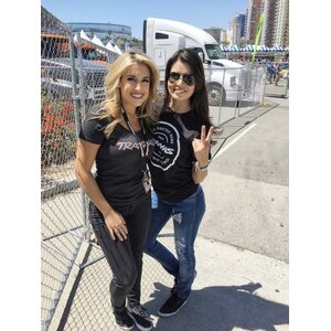 Traxxas 1360-L T-Shirt Black Circle Traxxas-logo L