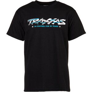 Traxxas 1373-S T-shirt Black Traxxas-logo Sliced S