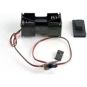 Traxxas 1523 Battery Holder with On/Off Switch (Rubber Cover)