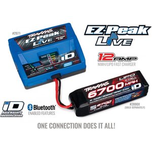 Traxxas 2971GX EZ-Peak Live 12A NiMH/LiPo Laddare Auto ID