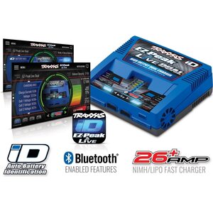Traxxas 2973G EZ-Peak Live Dual 26A NiMH/LiPo Charger Auto iD