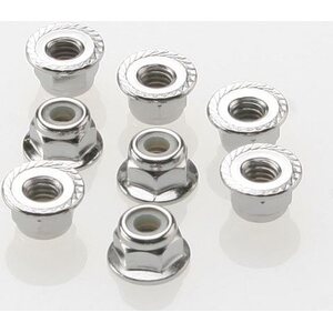 Traxxas 3647 Lock Nut Flanged M4 Steel (8)