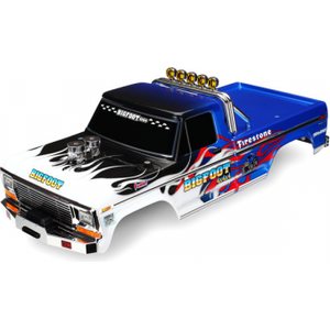 Traxxas 3653 Body BigFoot Flames Painted