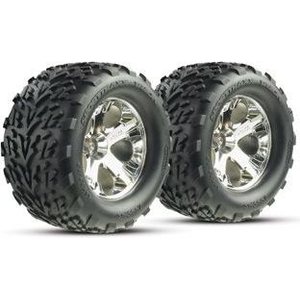 Traxxas 3668 Tires & Wheels Talon/All-Star Chrome 2.8" (2)