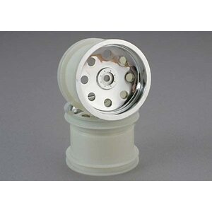 Traxxas 3672 Wheels Chrome 2.2" Truck Rear (2)