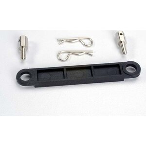 Traxxas 3727 Battery Hold-down Plate Black Bandit/Rustler