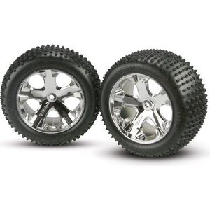 Traxxas 3770 Tires & Wheels Alias/All-Star Chrome 2,8" Rear (2)