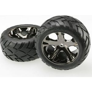 Traxxas 3773A Tires & Wheels Anaconda/AllStar Black Chrome 2,8" Rear (2)