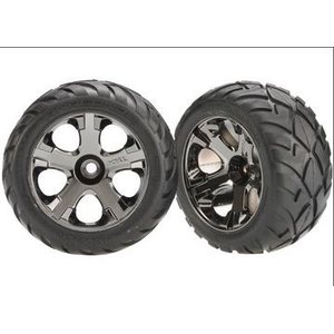 Traxxas 3777A Tires & Wheels Anaconda/All-Star 2.8" (Nitro Front) (2)
